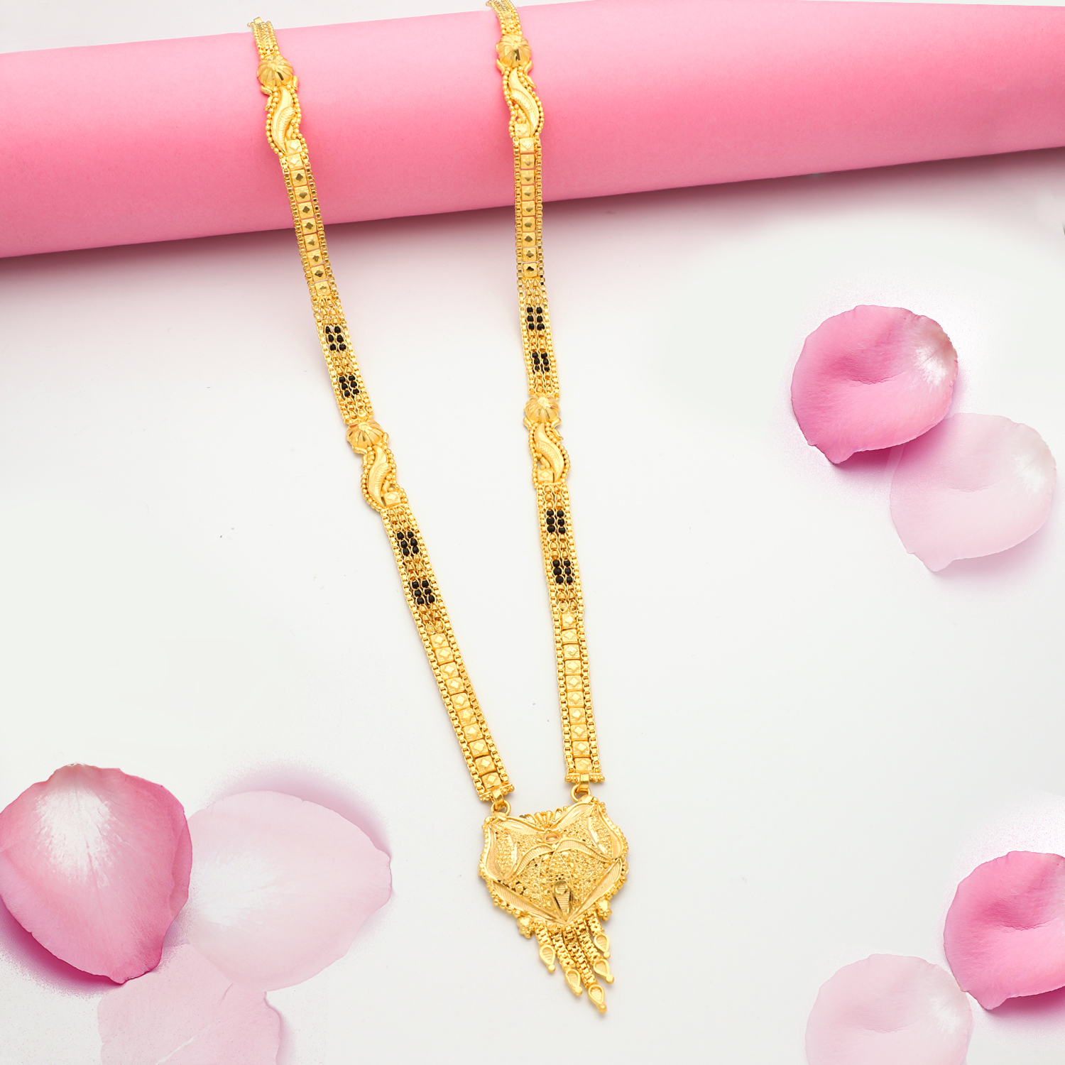 24K GOLD PLATED MANGAL SUTRA -70570(2)