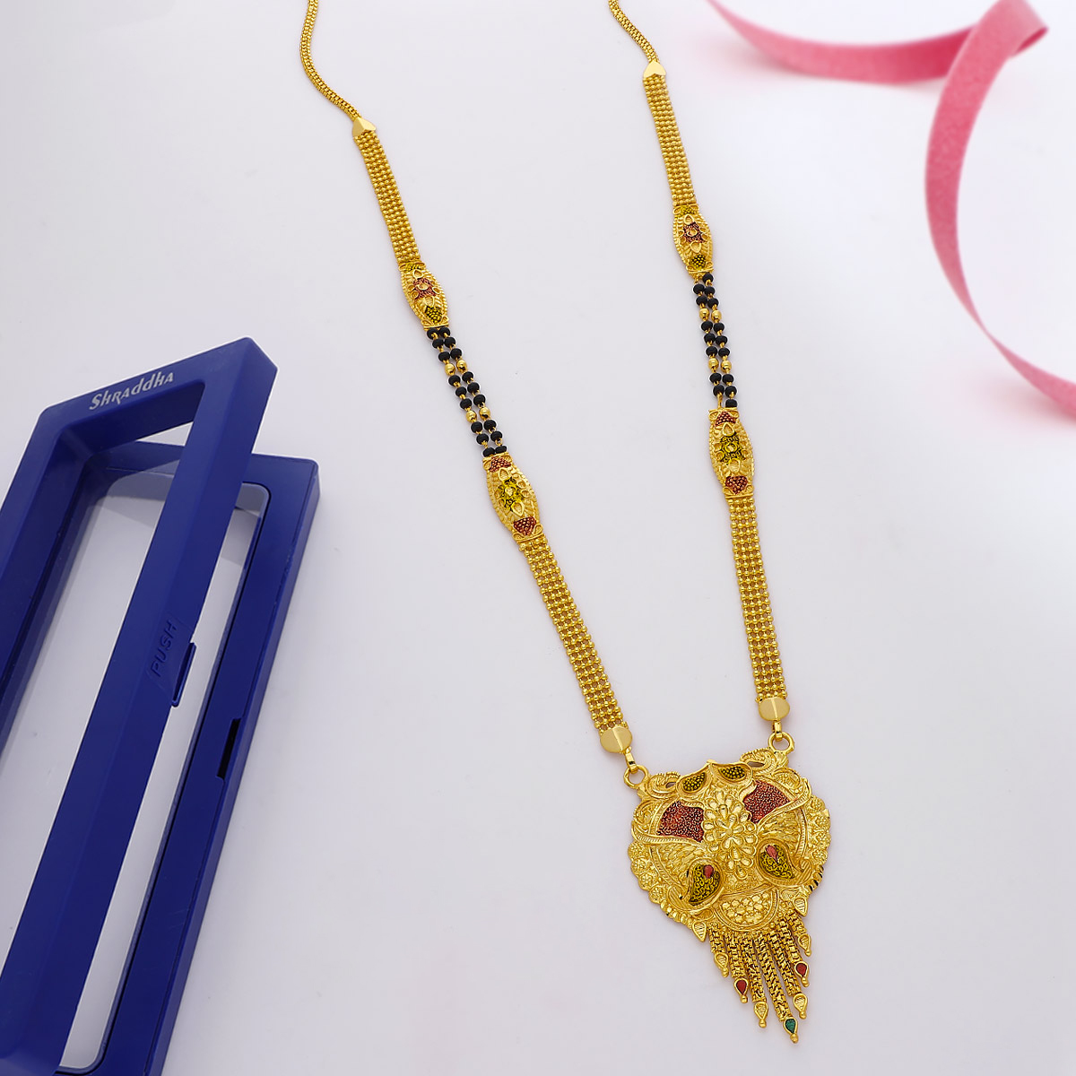 24K GOLD PLATED MANGAL SUTRA -70681