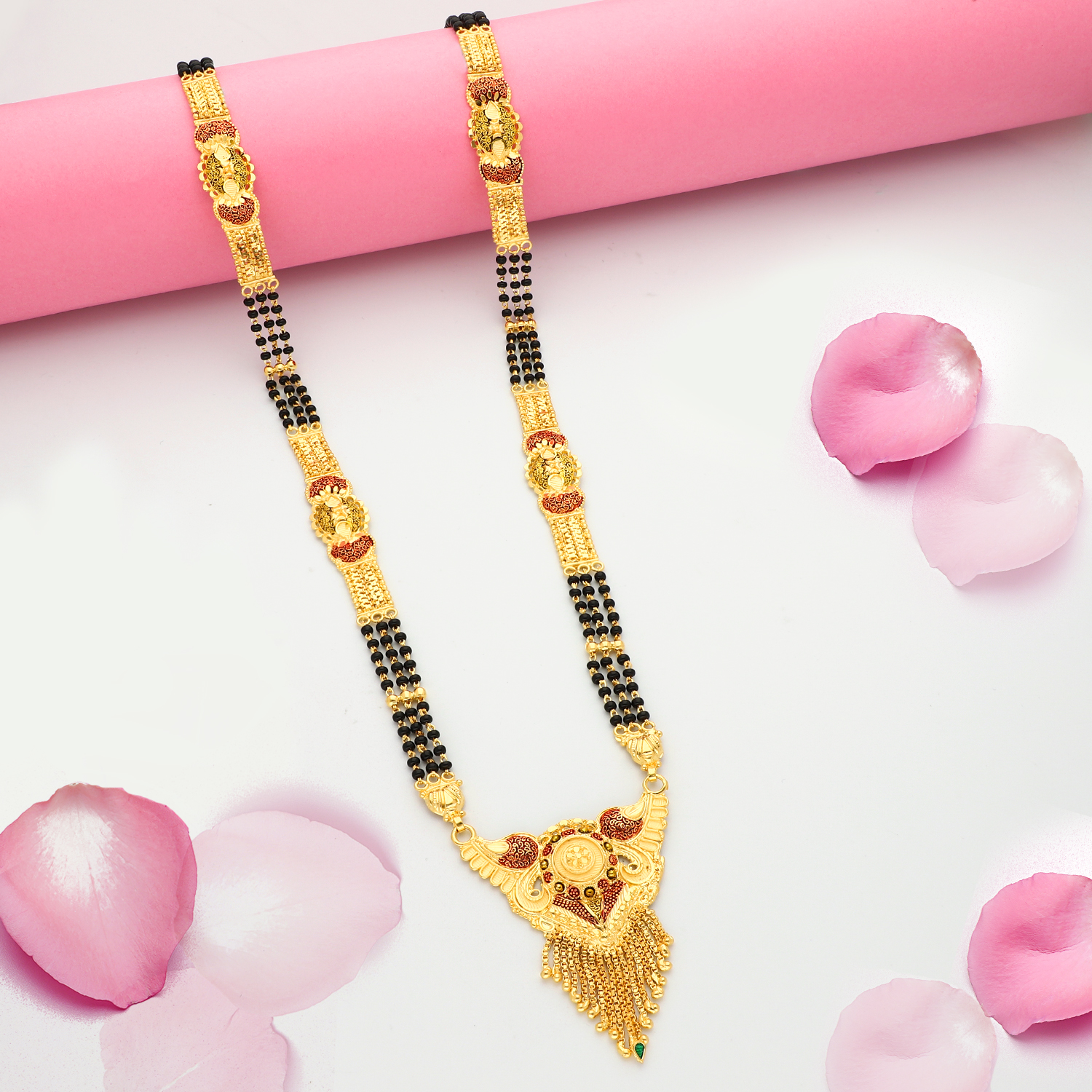 24K GOLD PLATED MANGAL SUTRA -70172(1)