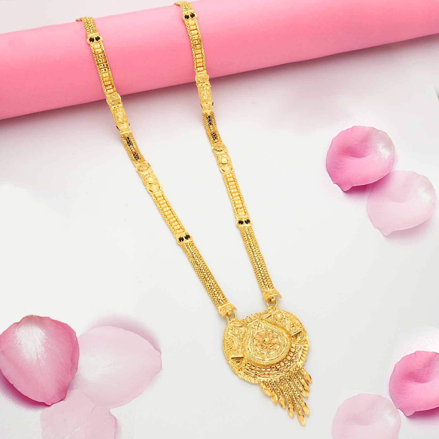24K GOLD PLATED MANGAL SUTRA -70594(1)