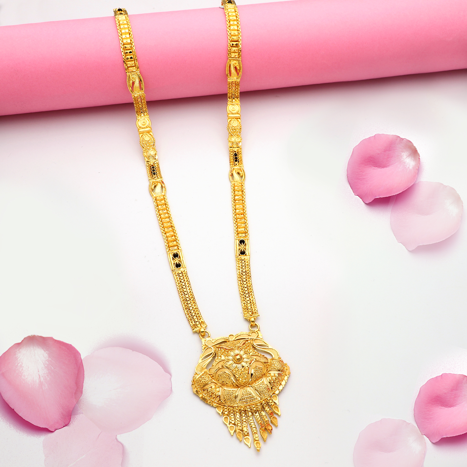 24K GOLD PLATED MANGAL SUTRA -70593(1)