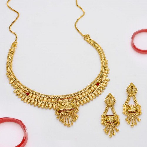 24 K GOLD PLATED NECKLACE ?0WWWITH MINA